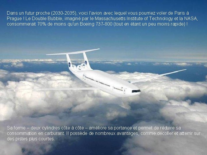 Dans un futur proche (2030 -2035), voici l'avion avec lequel vous pourriez voler de