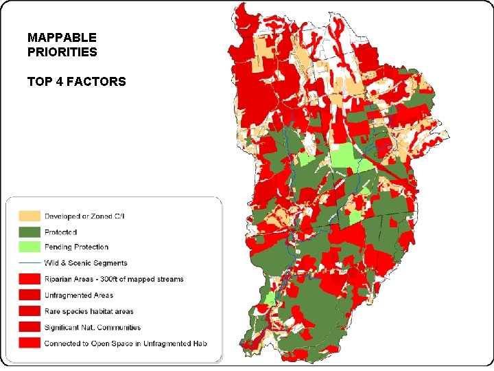 MAPPABLE PRIORITIES TOP 4 FACTORS 