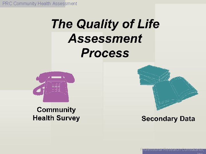 PRC Community Health Assessment Professional Research Consultants, 