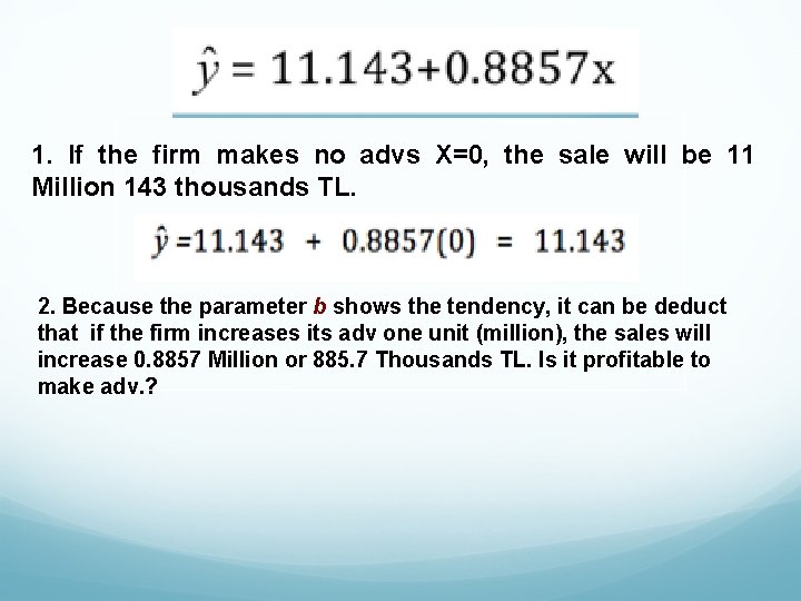 1. If the firm makes no advs X=0, the sale will be 11 Million