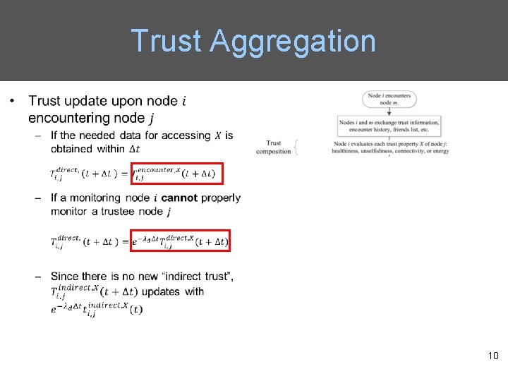 Trust Aggregation 10 