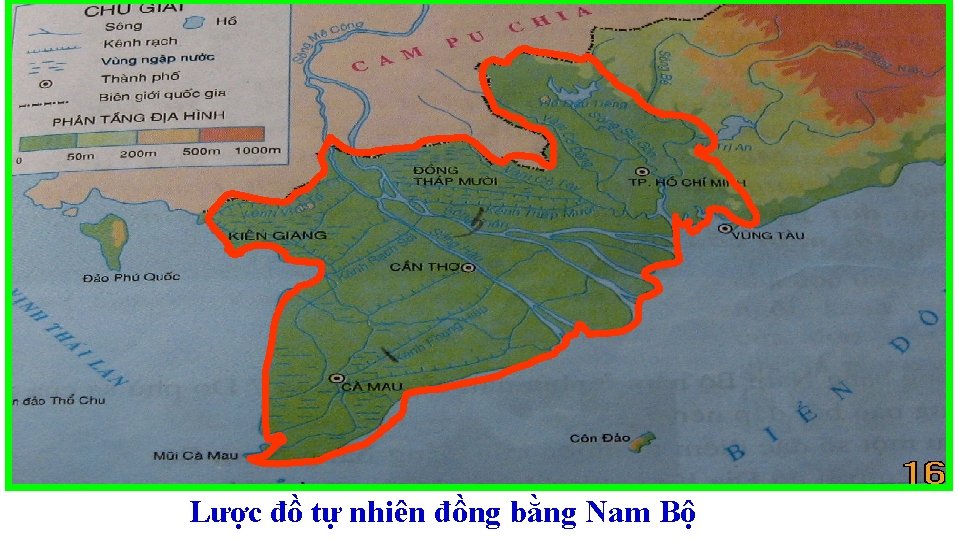 Lược đồ tự nhiên đồng bằng Nam Bộ 