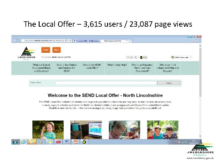The Local Offer – 3, 615 users / 23, 087 page views 