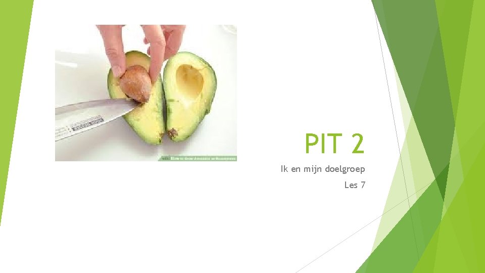 PIT 2 Ik en mijn doelgroep Les 7 