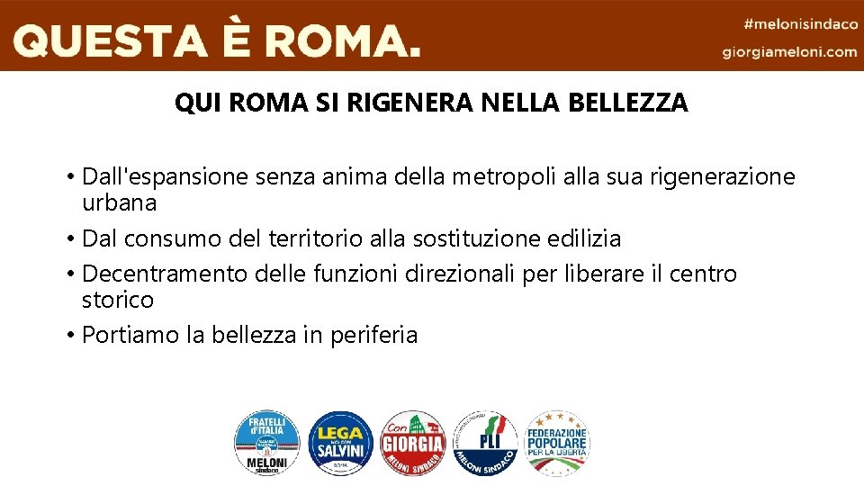 QUI ROMA SI RIGENERA NELLA BELLEZZA • Dall'espansione senza anima della metropoli alla sua