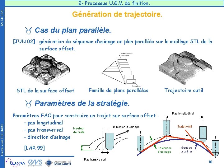 12/14/2021 2 - Processus U. G. V. de finition. Génération de trajectoire. _ Cas