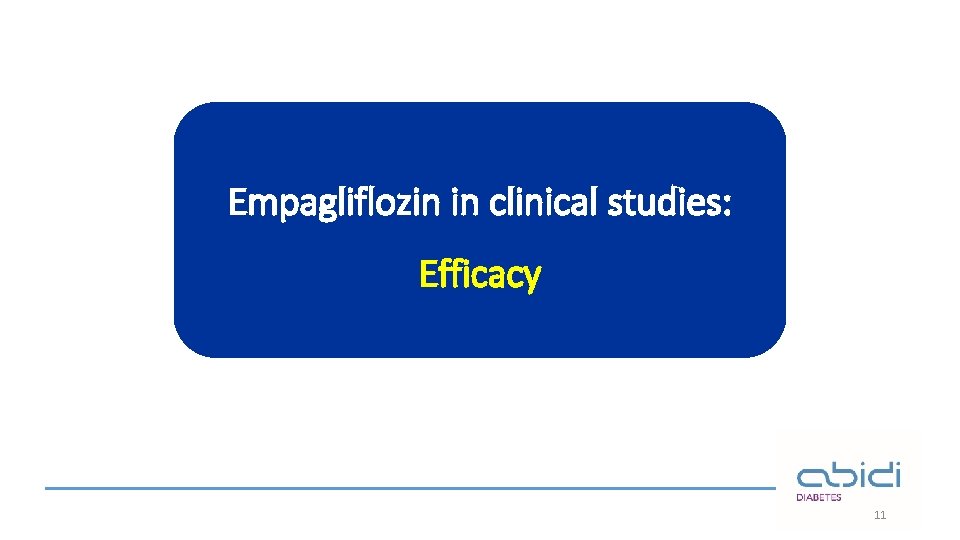 Empagliflozin in clinical studies: Efficacy 11 