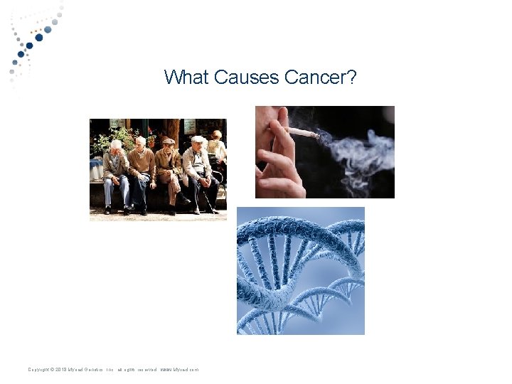 What Causes Cancer? 3 Copyright © 2018 Myriad Genetics, Inc. , all rights reserved.