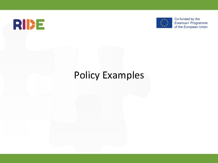 Policy Examples 