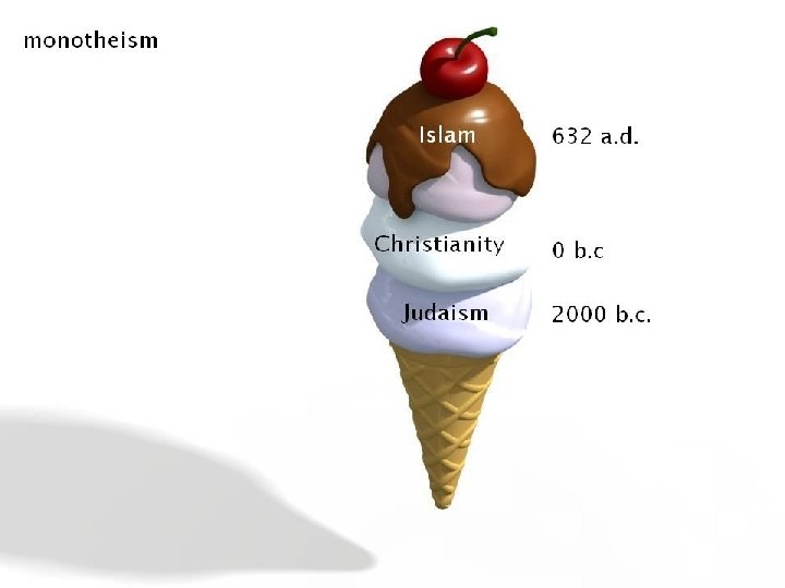 The monotheism triple scoop 