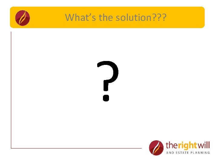 What’s the solution? ? ? ? 