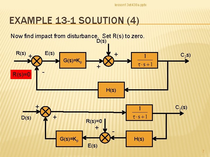 lesson 13 et 438 a. pptx EXAMPLE 13 -1 SOLUTION (4) Now find impact