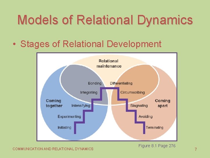 Models of Relational Dynamics • Stages of Relational Development COMMUNICATION AND RELATIONAL DYNAMICS Figure