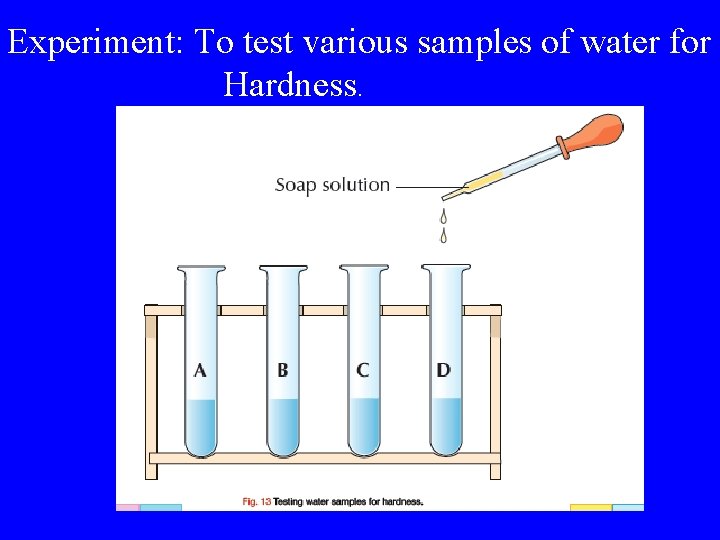 Experiment: To test various samples of water for Hardness. 