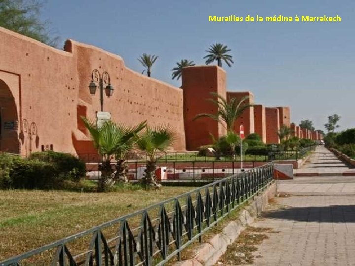 Murailles de la médina à Marrakech 