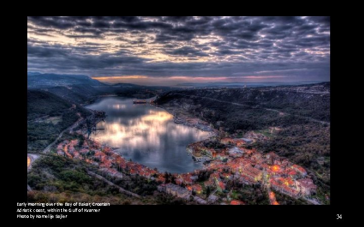 Early morning over the Bay of Bakar, Croatian Adriatic coast, within the Gulf of