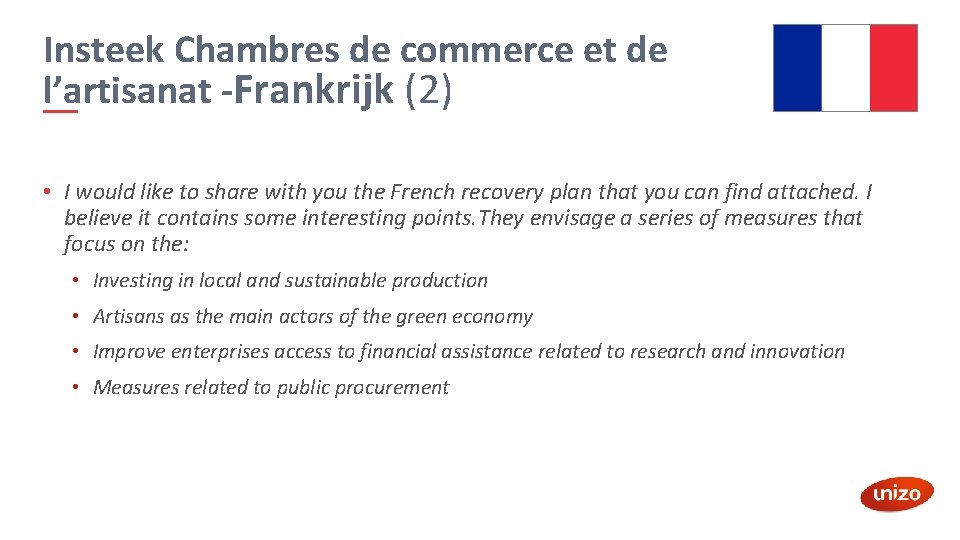 Insteek Chambres de commerce et de l’artisanat -Frankrijk (2) • I would like to