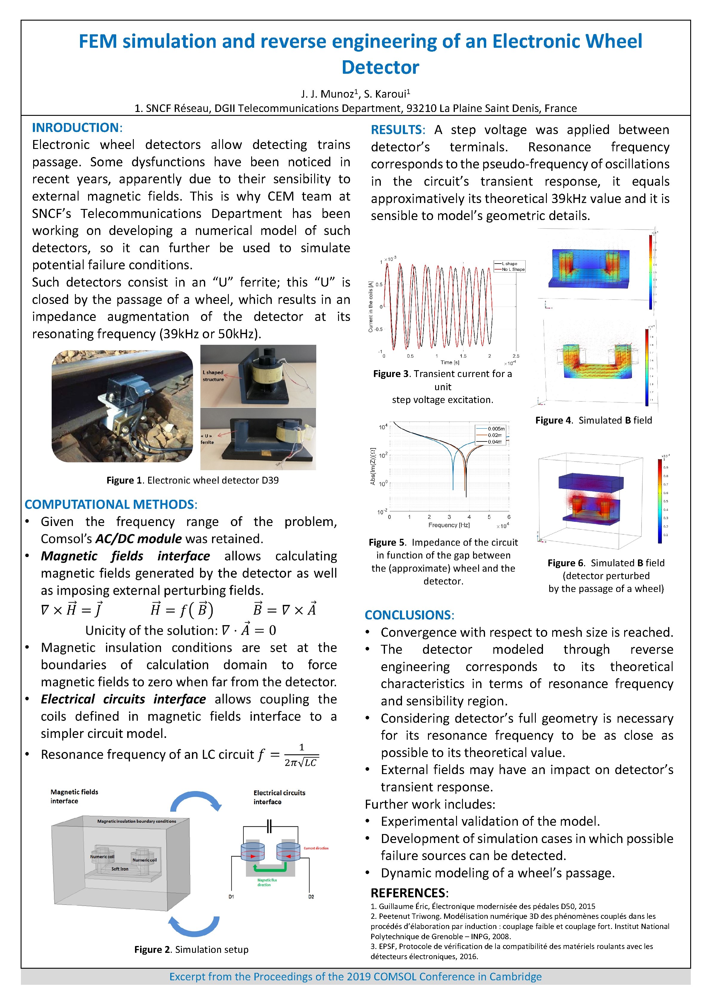 FEM simulation and reverse engineering of an Electronic Wheel Detector J. J. Munoz 1,