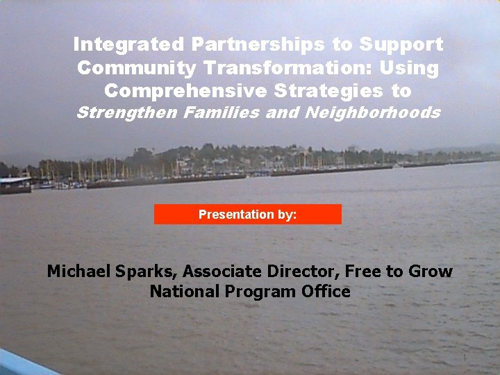 Integrated Partnerships to Support Community Transformation: Using Comprehensive Strategies to Strengthen Families and Neighborhoods