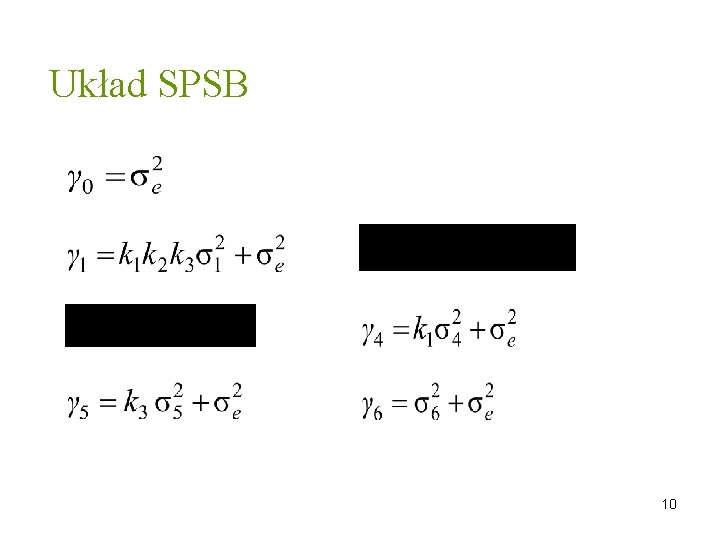 Układ SPSB 10 