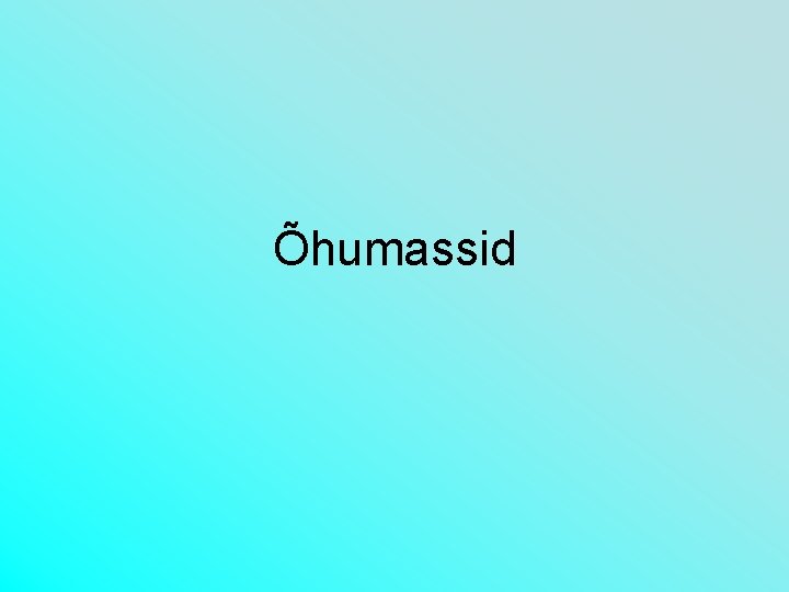 Õhumassid 