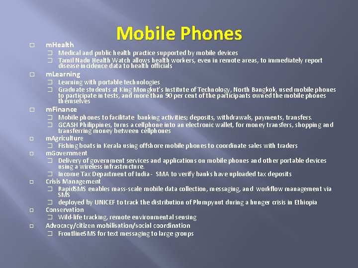 � m. Health Mobile Phones � Medical and public health practice supported by mobile