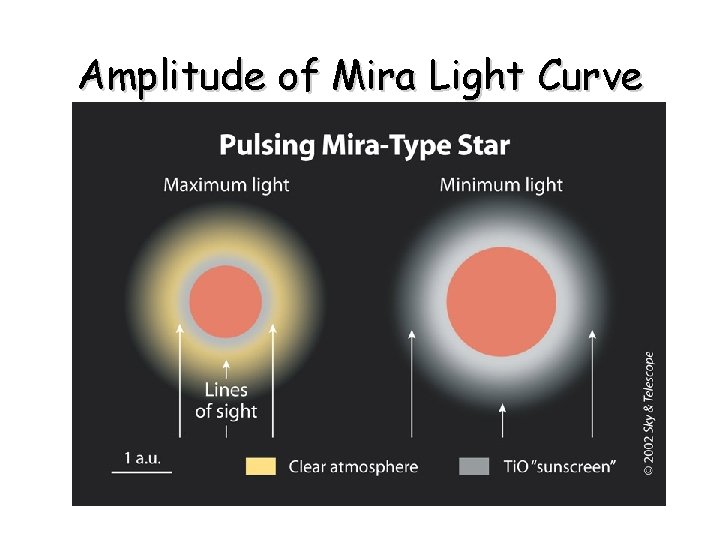 Amplitude of Mira Light Curve 