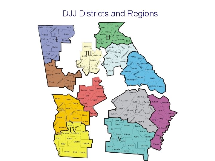 DJJ Districts and Regions 