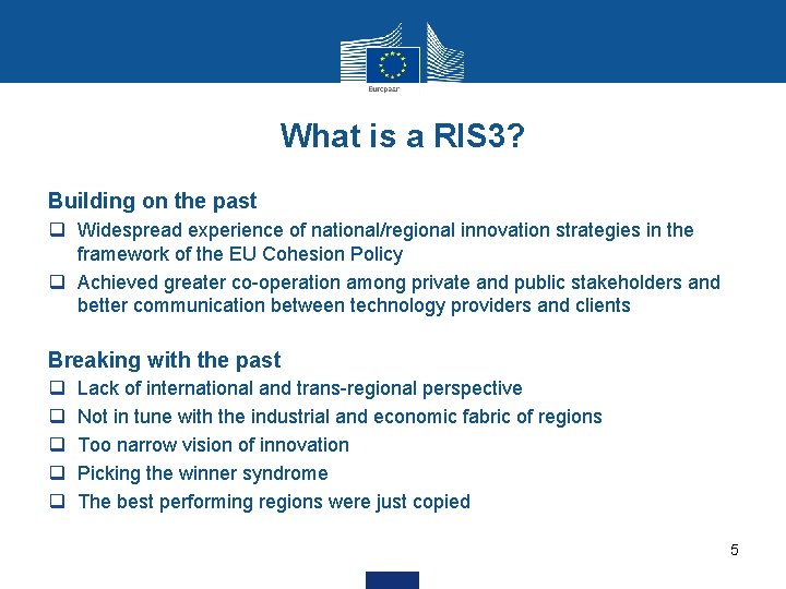 What is a RIS 3? Building on the past q Widespread experience of national/regional