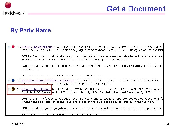 Get a Document By Party Name 2021/12/13 56 