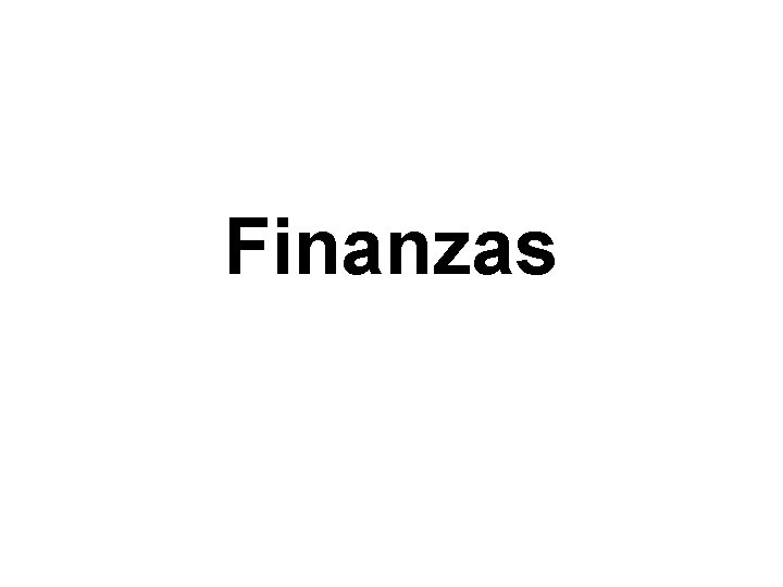 Finanzas 