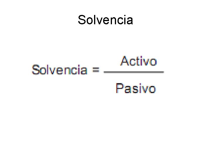 Solvencia 