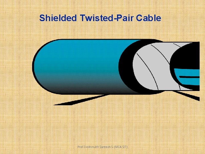 Shielded Twisted-Pair Cable Prof. Deshmukh Santosh S. (MCA SIT) 