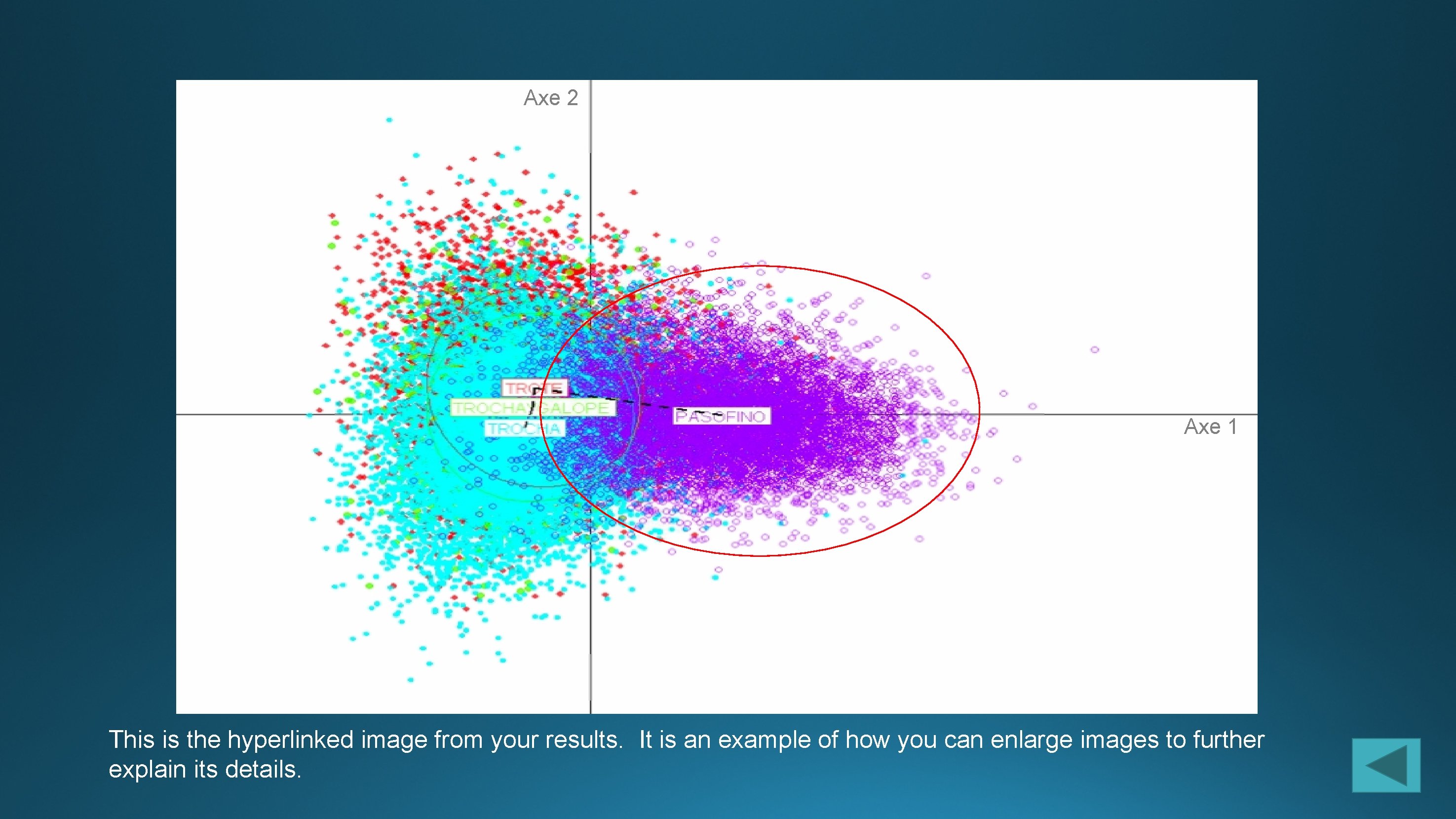 Axe 2 Axe 1 This is the hyperlinked image from your results. It is