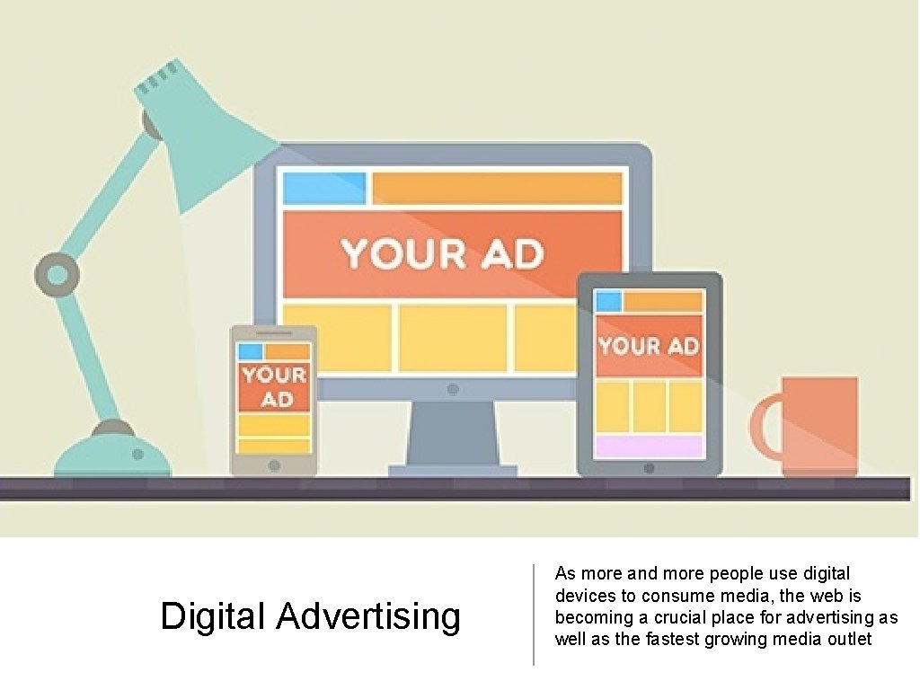 Digital Advertising As more and more people use digital devices to consume media, the