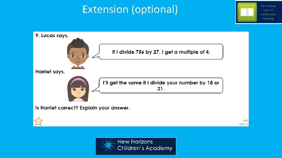 Extension (optional) 