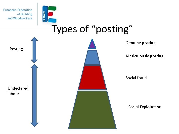 Types of “posting” Genuine posting Posting Meticulously posting Social fraud Undeclared labour Social Exploitation