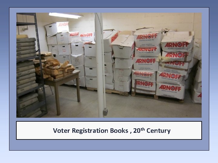 Voter Registration Books , 20 th Century 