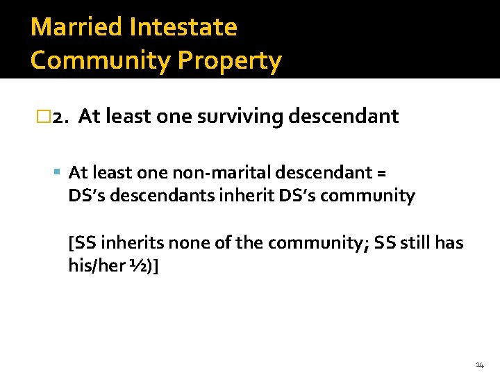 Intestate Succession 1 When does intestacy occur 1