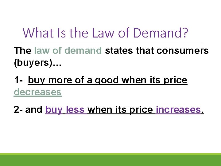 What Is the Law of Demand? The law of demand states that consumers (buyers)… What Is the Law of Demand? The law of demand states that consumers (buyers)…