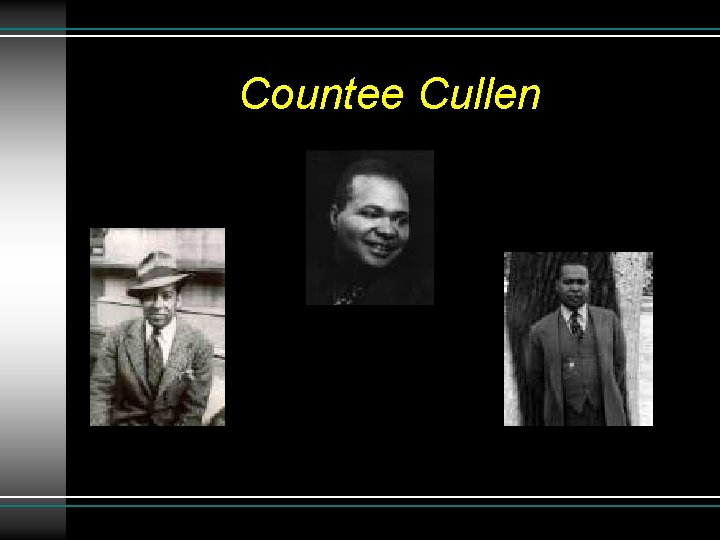 Countee Cullen 