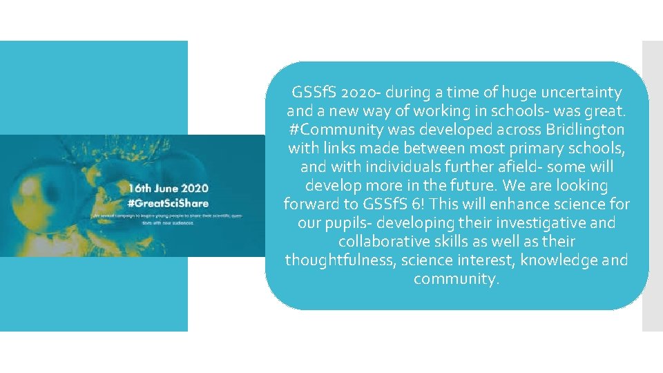 GSSf. S 2020 - during a time of huge uncertainty and a new way