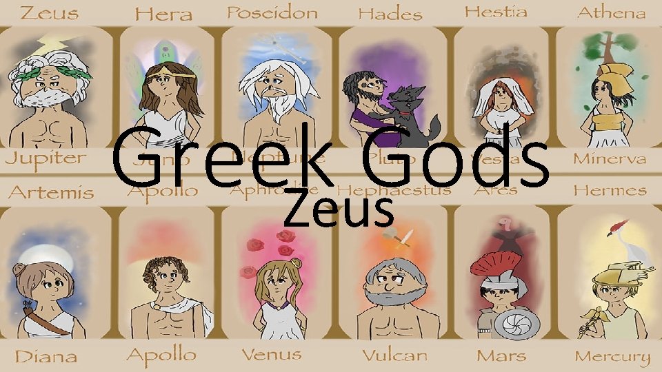 Greek Gods Zeus 