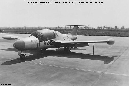 1960 – Boufarik – Morane-Saulnier MS 760 Paris du GTLA 2/60 (Robert Crot) 