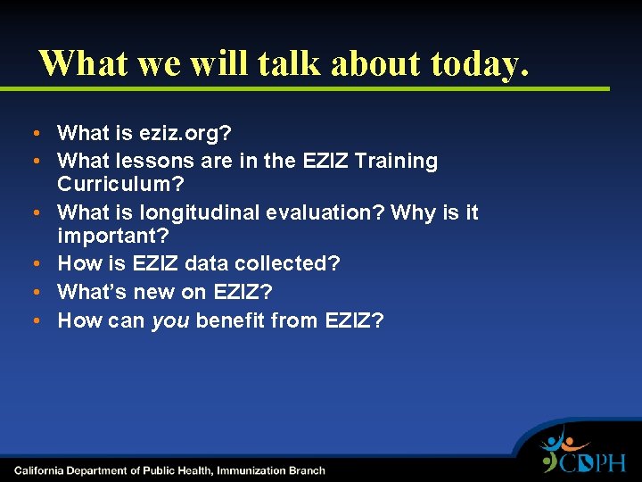 What we will talk about today. • What is eziz. org? • What lessons