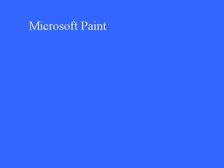 Microsoft Paint 