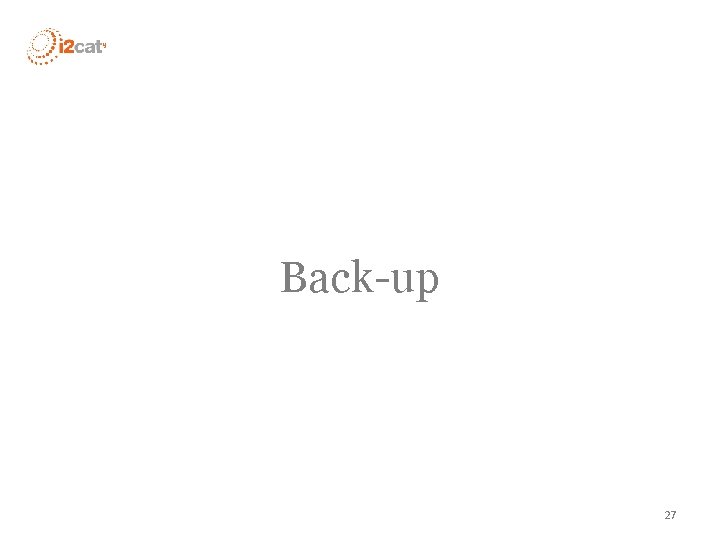 Back-up 27 