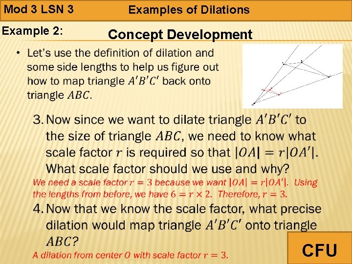 Mod 3 LSN 3 Examples of Dilations Activating