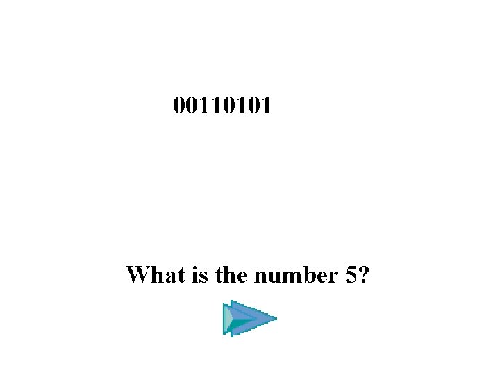 00110101 What is the number 5? 