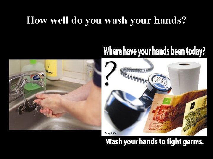 How well do you wash your hands? 